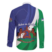 Lesotho 1966 Unique Family Matching Long Sleeve Bodycon Dress and Hawaiian Shirt Spiral Aloe Coat of Arms - Wonder Print Shop