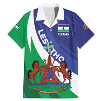 Lesotho 1966 Unique Family Matching Mermaid Dress and Hawaiian Shirt Spiral Aloe Coat of Arms - Wonder Print Shop