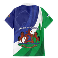 Lesotho 1966 Unique Family Matching Mermaid Dress and Hawaiian Shirt Spiral Aloe Coat of Arms - Wonder Print Shop