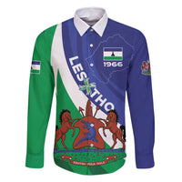 Lesotho 1966 Unique Family Matching Off Shoulder Maxi Dress and Hawaiian Shirt Spiral Aloe Coat of Arms - Wonder Print Shop