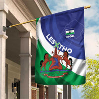 Lesotho 1966 Unique Garden Flag Spiral Aloe Coat of Arms - Wonder Print Shop