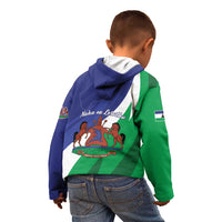 Lesotho 1966 Unique Kid Hoodie Spiral Aloe Coat of Arms - Wonder Print Shop