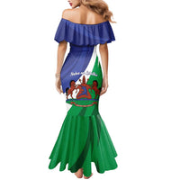 Lesotho 1966 Unique Mermaid Dress Spiral Aloe Coat of Arms - Wonder Print Shop