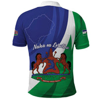 Lesotho 1966 Unique Polo Shirt Spiral Aloe Coat of Arms - Wonder Print Shop
