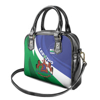 Lesotho 1966 Unique Shoulder Handbag Spiral Aloe Coat of Arms
