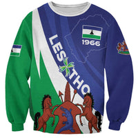 Lesotho 1966 Unique Sweatshirt Spiral Aloe Coat of Arms - Wonder Print Shop