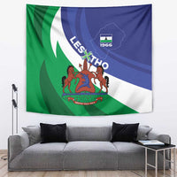 Lesotho 1966 Unique Tapestry Spiral Aloe Coat of Arms - Wonder Print Shop