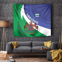 Lesotho 1966 Unique Tapestry Spiral Aloe Coat of Arms - Wonder Print Shop