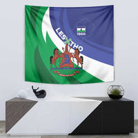 Lesotho 1966 Unique Tapestry Spiral Aloe Coat of Arms - Wonder Print Shop