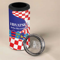 Personalized Croatia Independence Day 1991 4 in 1 Can Cooler Tumbler Sretan Dan neovisnosti Hrvatske - Wonder Print Shop