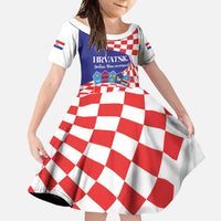 Personalized Croatia Independence Day 1991 Family Matching Off Shoulder Maxi Dress and Hawaiian Shirt Sretan Dan neovisnosti Hrvatske - Wonder Print Shop