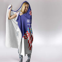 Croatia Independence Day 1991 Hooded Blanket Sretan Dan neovisnosti Hrvatske