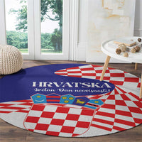 Croatia Independence Day 1991 Round Carpet Sretan Dan neovisnosti Hrvatske