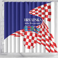 Croatia Independence Day 1991 Shower Curtain Sretan Dan neovisnosti Hrvatske