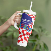 Personalized Croatia Independence Day 1991 Tumbler With Handle Sretan Dan neovisnosti Hrvatske - Wonder Print Shop