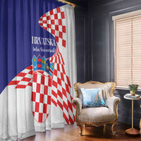 Croatia Independence Day 1991 Window Curtain Sretan Dan neovisnosti Hrvatske - Wonder Print Shop