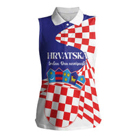 Personalized Croatia Independence Day 1991 Women Sleeveless Polo Shirt Sretan Dan neovisnosti Hrvatske - Wonder Print Shop