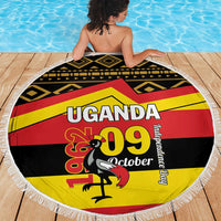 Uganda Independence Day 1962 Beach Blanket African Pattern - Wonder Print Shop