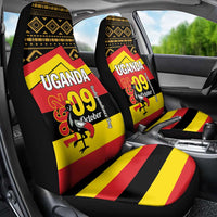 Uganda Independence Day 1962 Car Seat Cover African Pattern - Wonder Print Shop