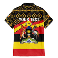 Personalized Uganda Independence Day 1962 Family Matching Mermaid Dress and Hawaiian Shirt African Pattern - Wonder Print Shop