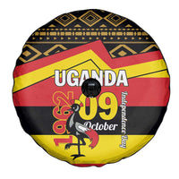 Uganda Independence Day 1962 Spare Tire Cover African Pattern - Wonder Print Shop