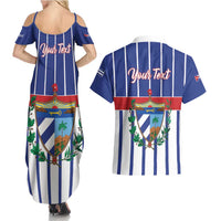 Personalized Cuba Couples Matching Summer Maxi Dress and Hawaiian Shirt Simple Sporty Style - Wonder Print Shop