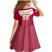 Japan Rugby Family Matching Mermaid Dress and Hawaiian Shirt Brave Blossoms Japanese Motif Pattern - Wonder Print Shop