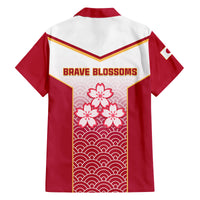 Japan Rugby Family Matching Summer Maxi Dress and Hawaiian Shirt Brave Blossoms Japanese Motif Pattern - Wonder Print Shop