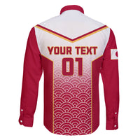 Custom Japan Rugby Family Matching Long Sleeve Bodycon Dress and Hawaiian Shirt Brave Blossoms Japanese Motif Pattern - Wonder Print Shop