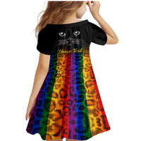 Personalised Ally Cat Family Matching Mermaid Dress and Hawaiian Shirt 2023 National Coming Out Day - Wonder Print Shop