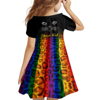 Personalised Ally Cat Family Matching Puletasi Dress and Hawaiian Shirt 2023 National Coming Out Day - Wonder Print Shop
