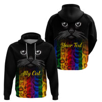Personalised Ally Cat Hoodie 2023 National Coming Out Day - Wonder Print Shop