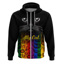Personalised Ally Cat Hoodie 2023 National Coming Out Day - Wonder Print Shop