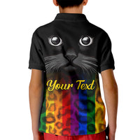 Personalised Ally Cat Kid Polo Shirt 2023 National Coming Out Day - Wonder Print Shop