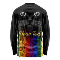 Personalised Ally Cat Long Sleeve Shirt 2023 National Coming Out Day - Wonder Print Shop
