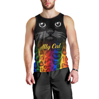 Personalised Ally Cat Men Tank Top 2023 National Coming Out Day - Wonder Print Shop