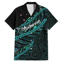 Personalised Aotearoa Family Matching Mermaid Dress and Hawaiian Shirt Silver Fern Mix Paua Shell Polynesian Pattern - Wonder Print Shop