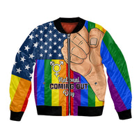 Love is Love Bomber Jacket 2023 National Coming Out Day - Wonder Print Shop