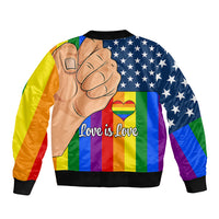 Love is Love Bomber Jacket 2023 National Coming Out Day - Wonder Print Shop