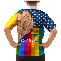 Love is Love Family Matching Mermaid Dress and Hawaiian Shirt 2023 National Coming Out Day - Wonder Print Shop