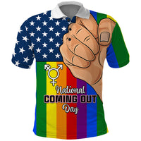 Love is Love Polo Shirt 2023 National Coming Out Day - Wonder Print Shop