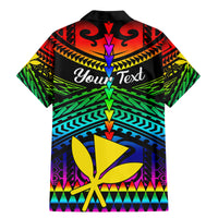 Personalised Hawaii Family Matching Mermaid Dress and Hawaiian Shirt Kanaka Maoli Kakau 2023 National Coming Out Day - Wonder Print Shop