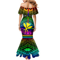 Personalised Hawaii Mermaid Dress Kanaka Maoli Kakau 2023 National Coming Out Day - Wonder Print Shop