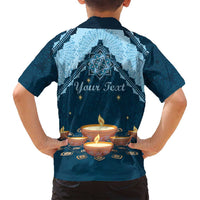 Personalized Diwali Family Matching Tank Maxi Dress and Hawaiian Shirt Festival of Lights - Wonder Print Shop