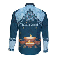 Personalized Diwali Long Sleeve Button Shirt Festival of Lights - Wonder Print Shop