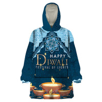 Personalized Diwali Wearable Blanket Hoodie Festival of Lights - Wonder Print Shop