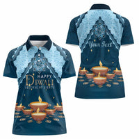 Personalized Diwali Women Polo Shirt Festival of Lights - Wonder Print Shop