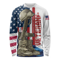 Happy Veterans Day Long Sleeve Shirt Honoring All Who Served - Wonder Print Shop