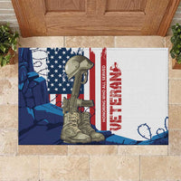 Happy Veterans Day Rubber Doormat Honoring All Who Served - Wonder Print Shop