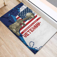 Happy Veterans Day Rubber Doormat Honoring All Who Served - Wonder Print Shop